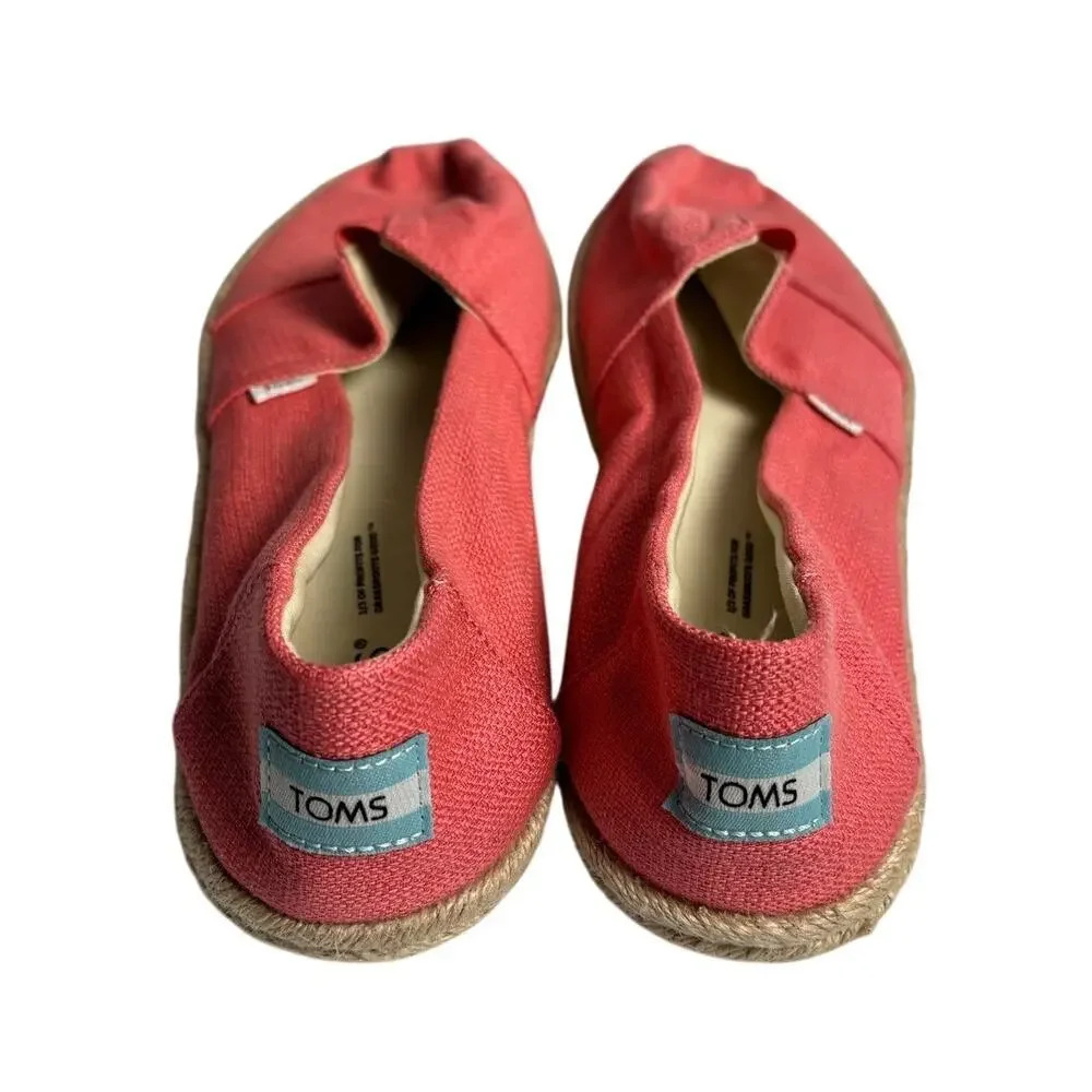 TOMS Alpargata Peach Pink Rope Shoe